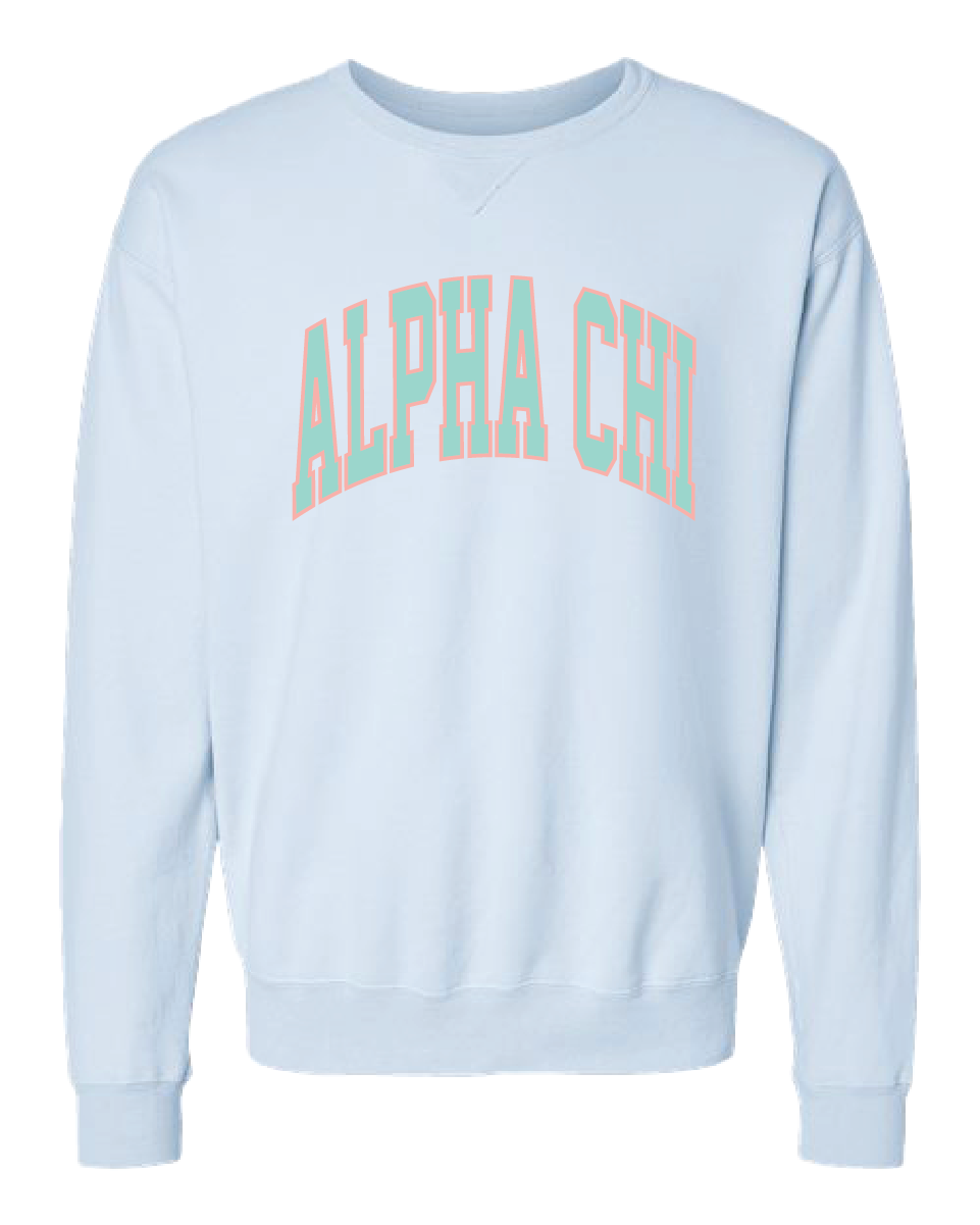 Alpha Chi Varsity Letters Crewneck