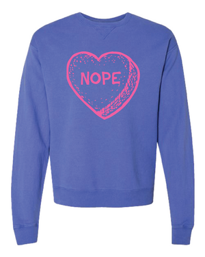 Candy Heart NOPE Crewneck