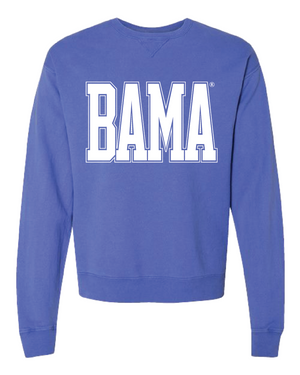 Huge White BAMA Varsity Crewneck