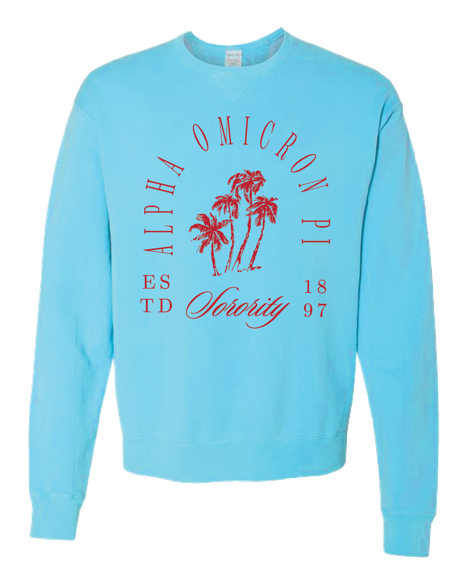 Alpha Omicron Pi Society Crewneck