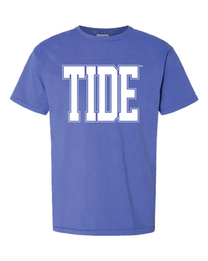 Huge White Tide Varsity Tee