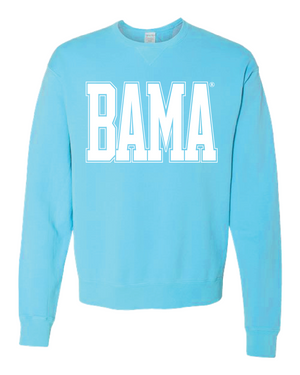 Huge White BAMA Varsity Crewneck