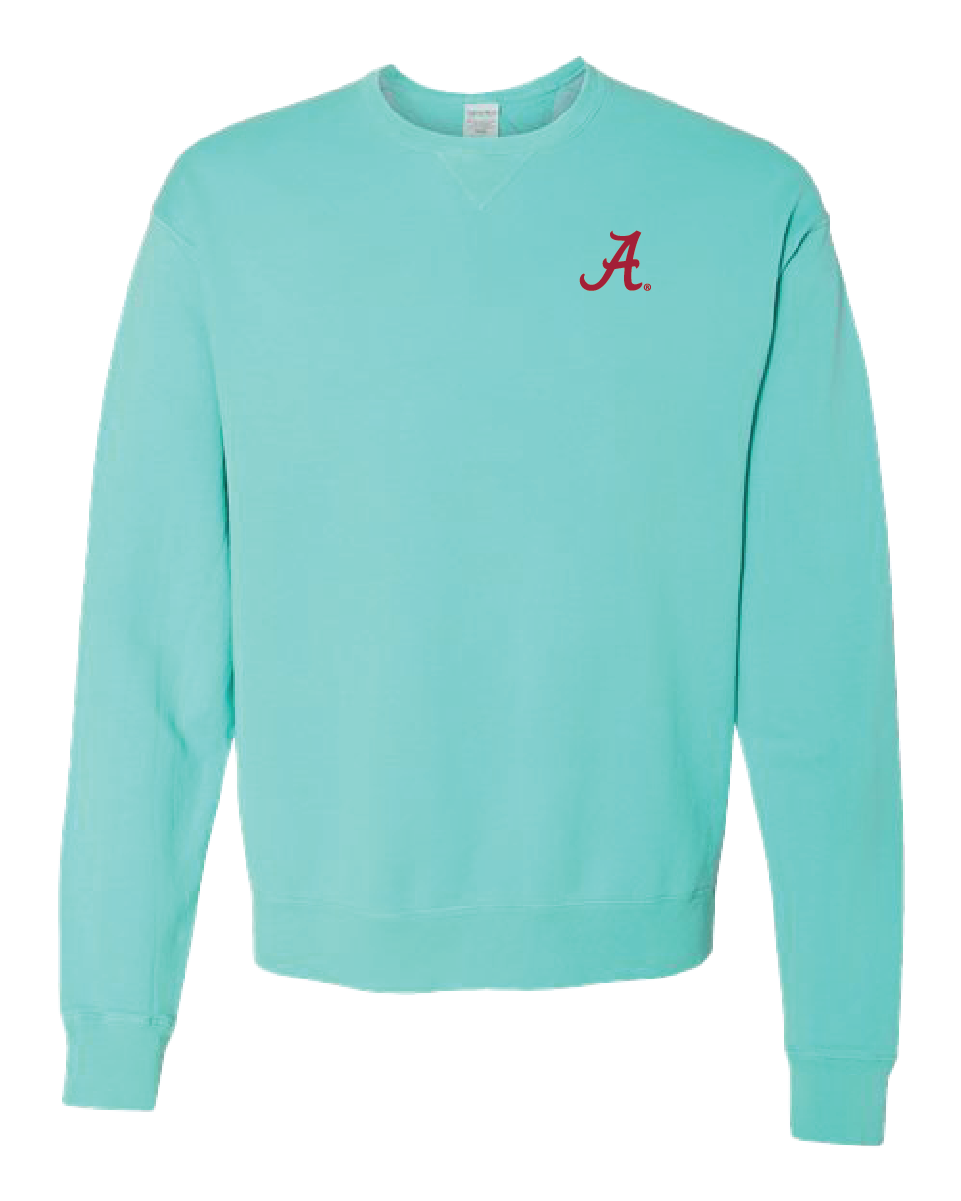 Embroidered Script A Crewnecks