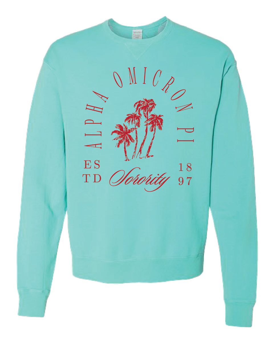 Alpha Omicron Pi Society Crewneck