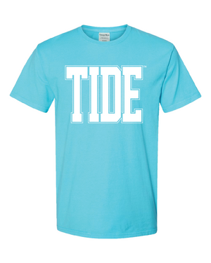 Huge White Tide Varsity Tee