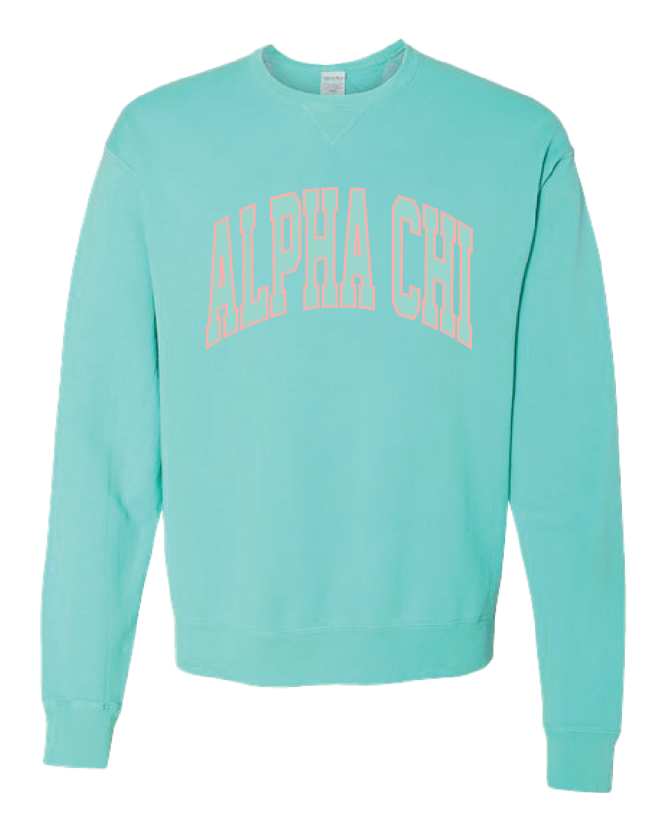 Alpha Chi Varsity Letters Crewneck