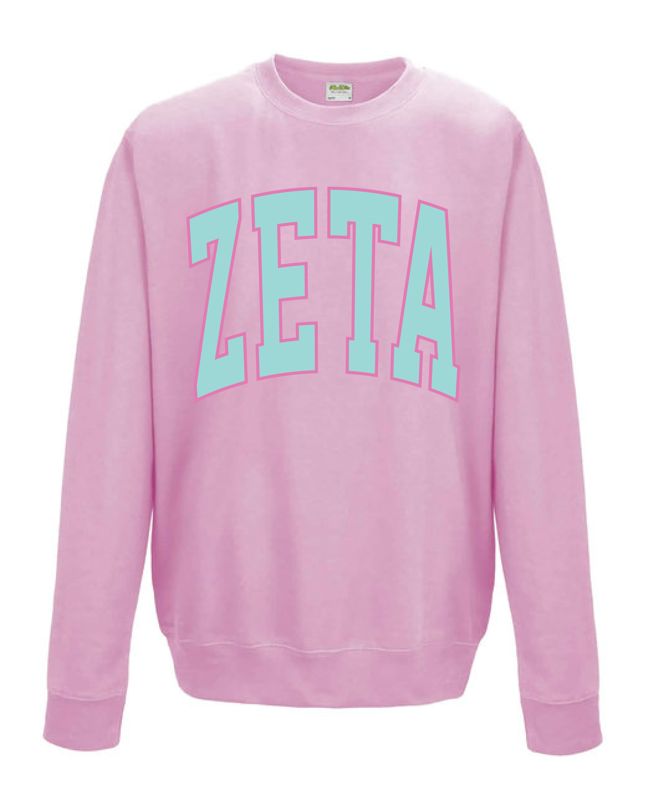 WS - Varsity Crew in Baby Pink (min qty 6) $24 / $55