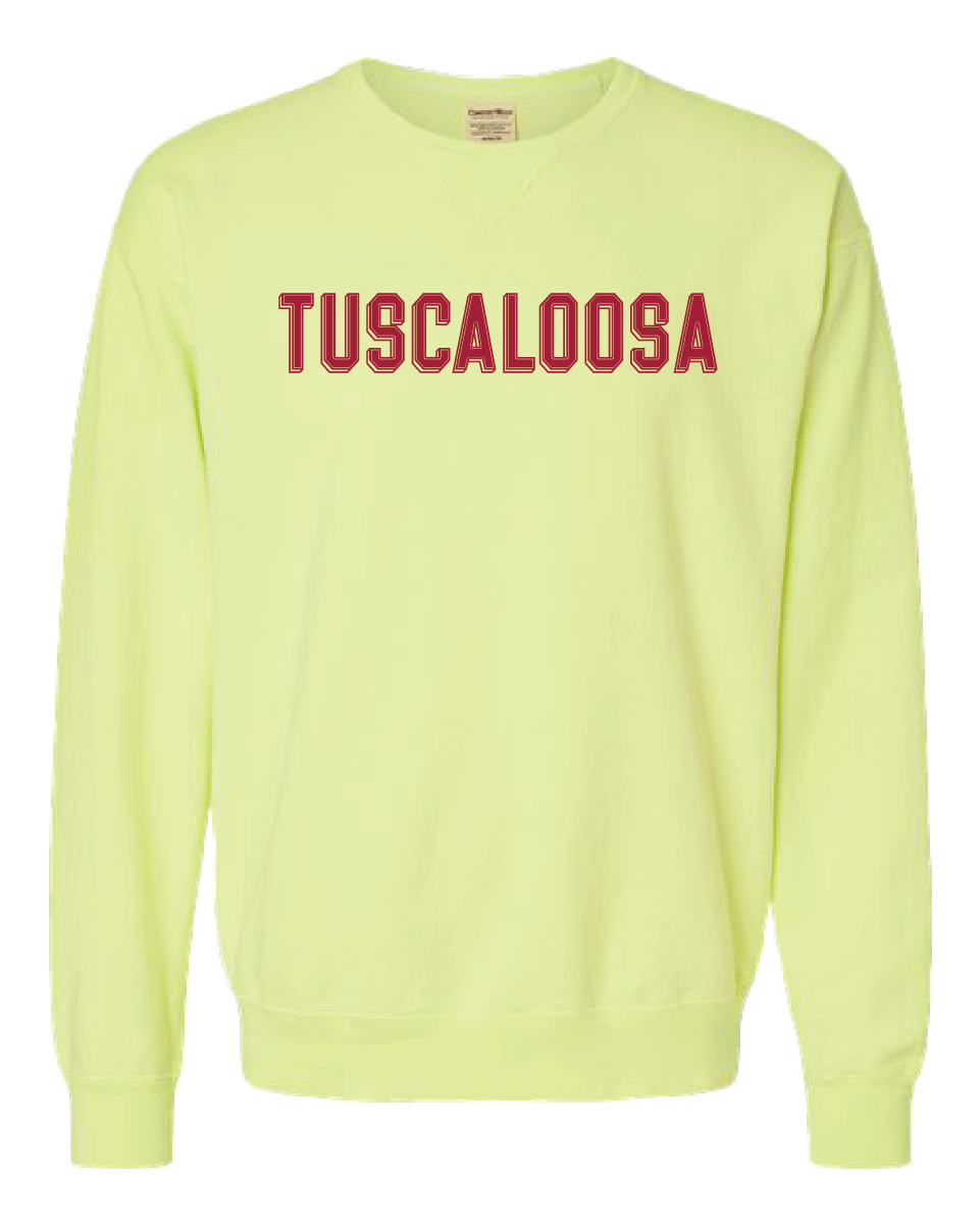 Block Letter Tuscaloosa Crewneck