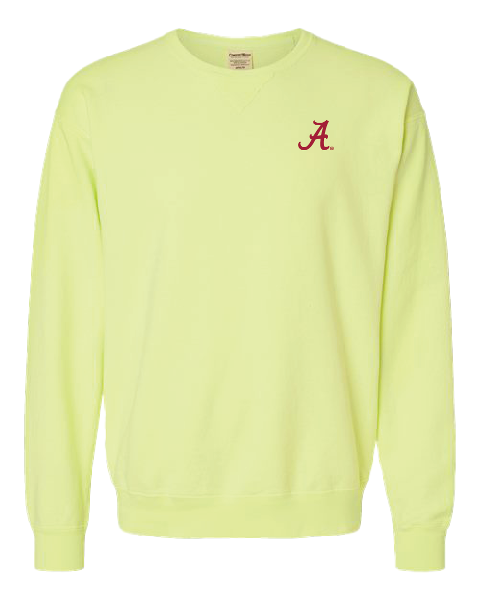 Embroidered Script A Crewnecks