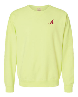 Embroidered Script A Crewnecks