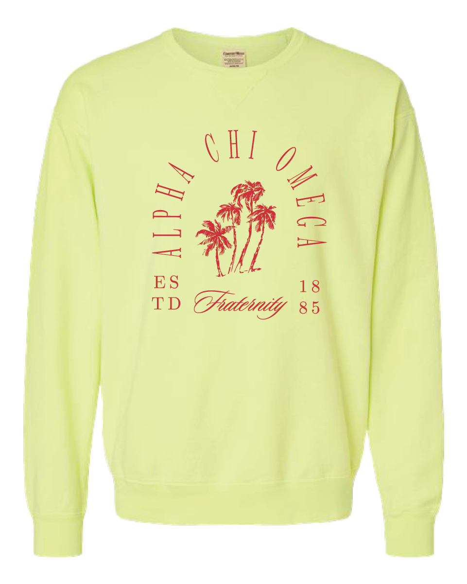 Alpha Chi Omega Society Crewneck