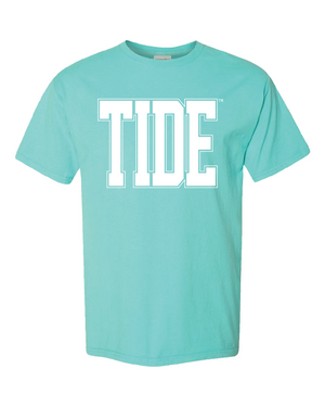 Huge White Tide Varsity Tee