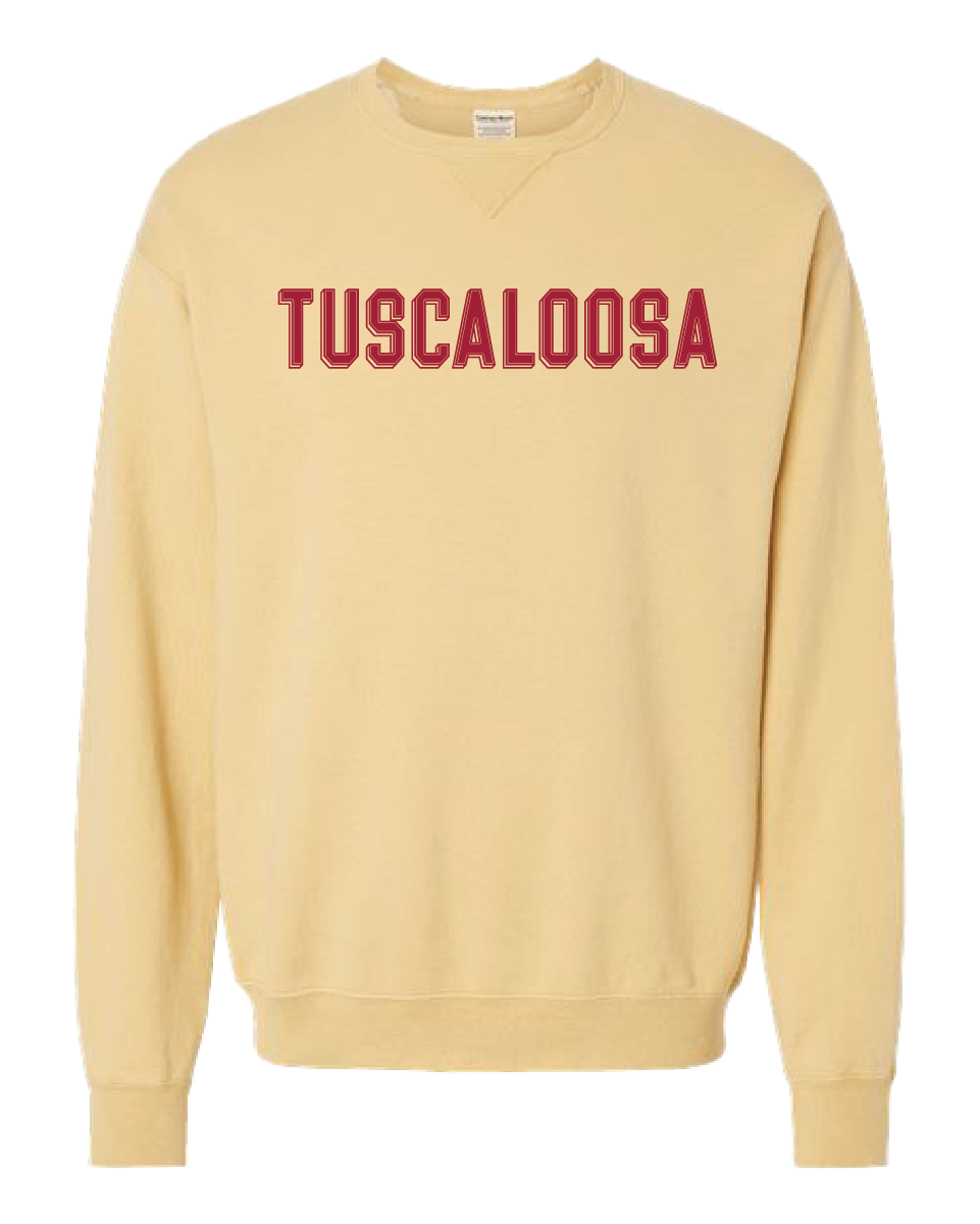 Block Letter Tuscaloosa Crewneck