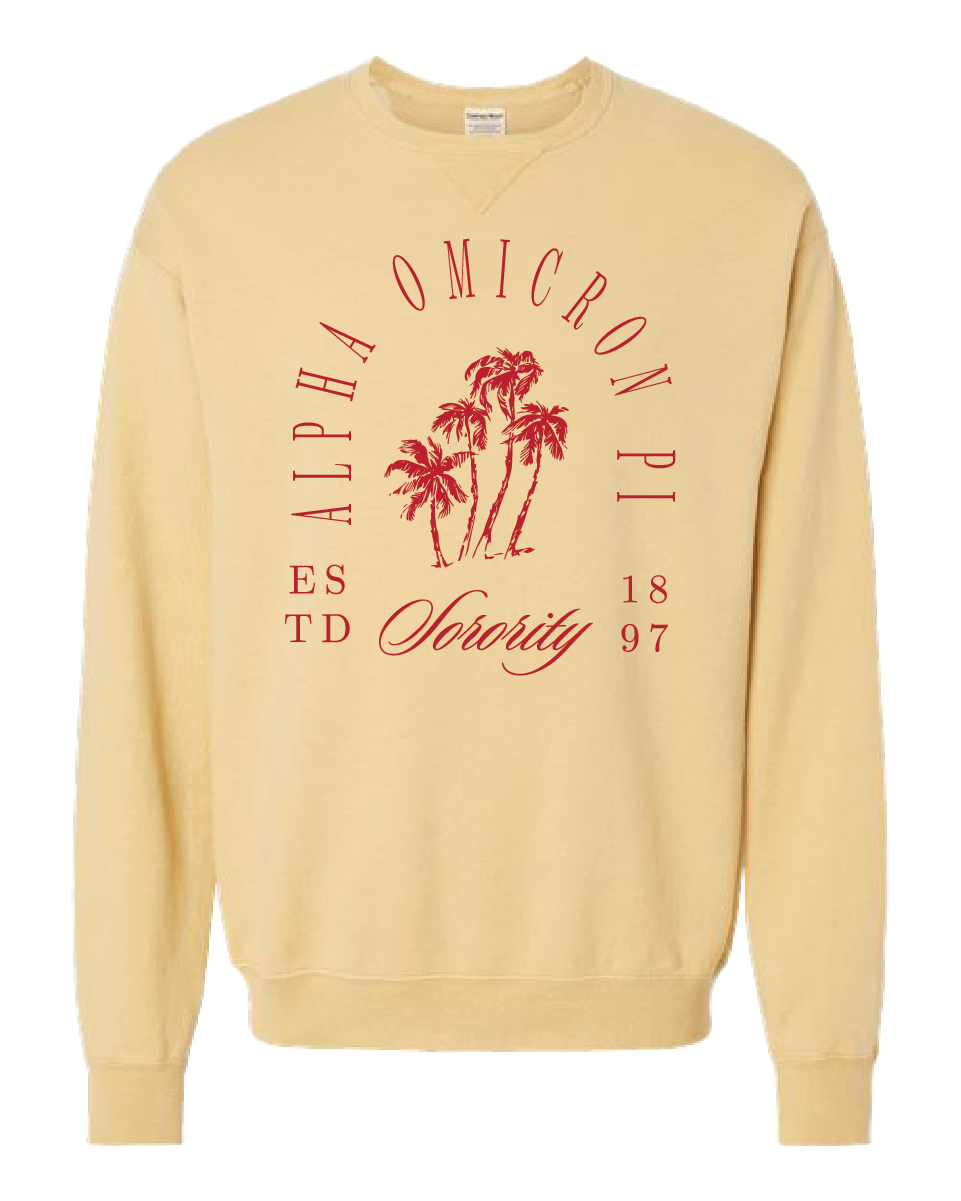 Alpha Omicron Pi Society Crewneck