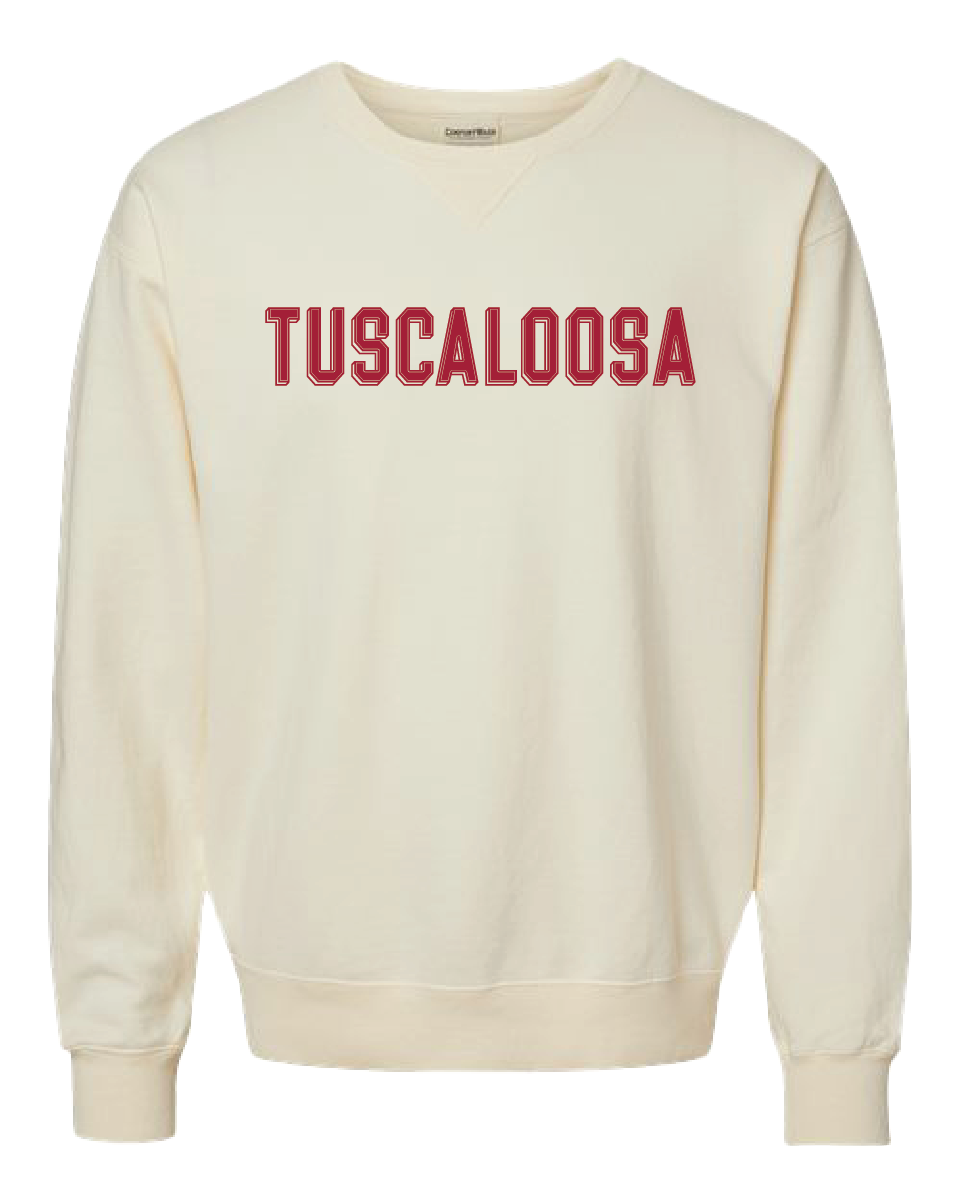 Block Letter Tuscaloosa Crewneck