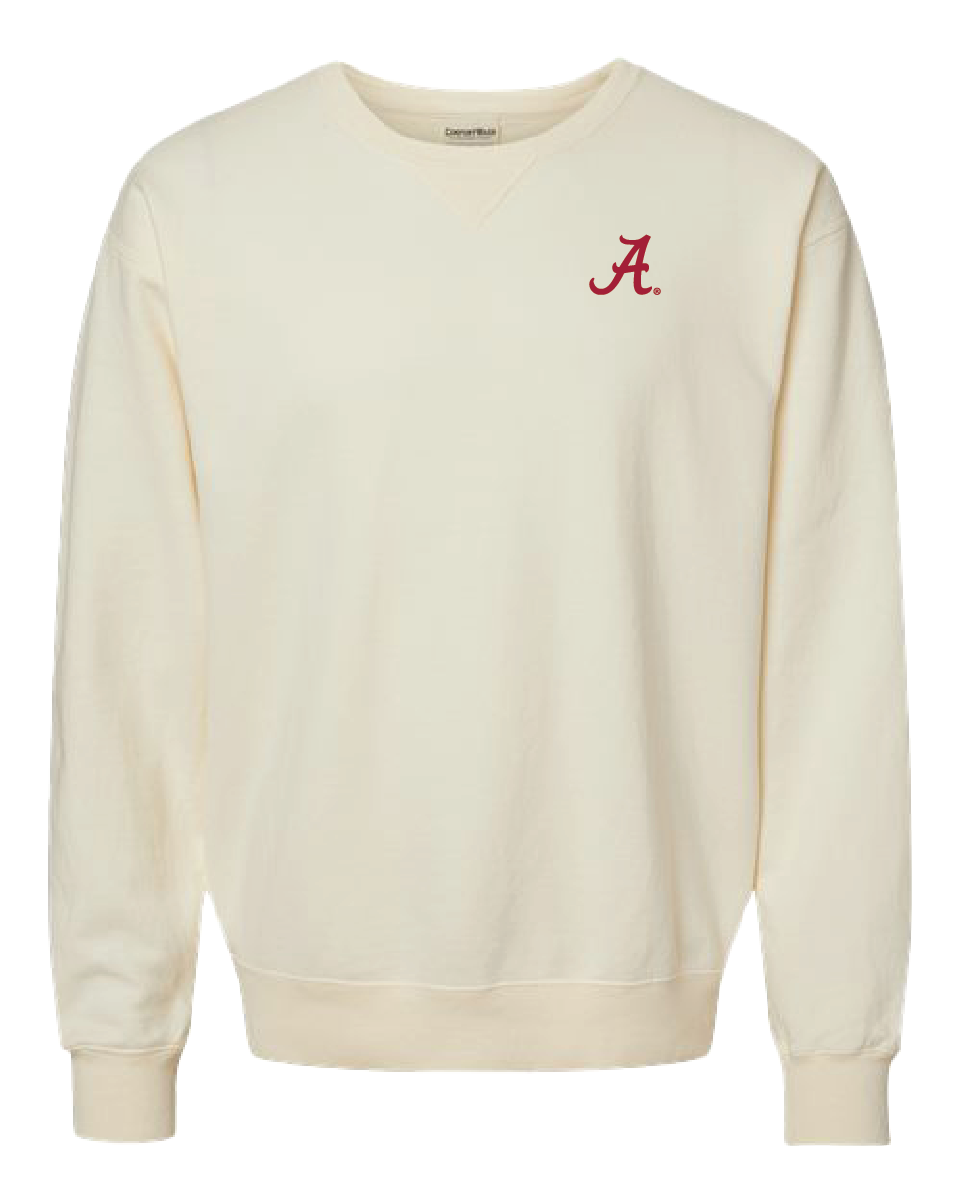 Embroidered Script A Crewnecks