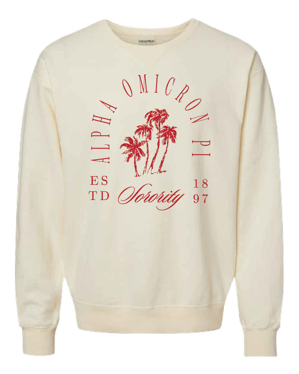 Alpha Omicron Pi Society Crewneck