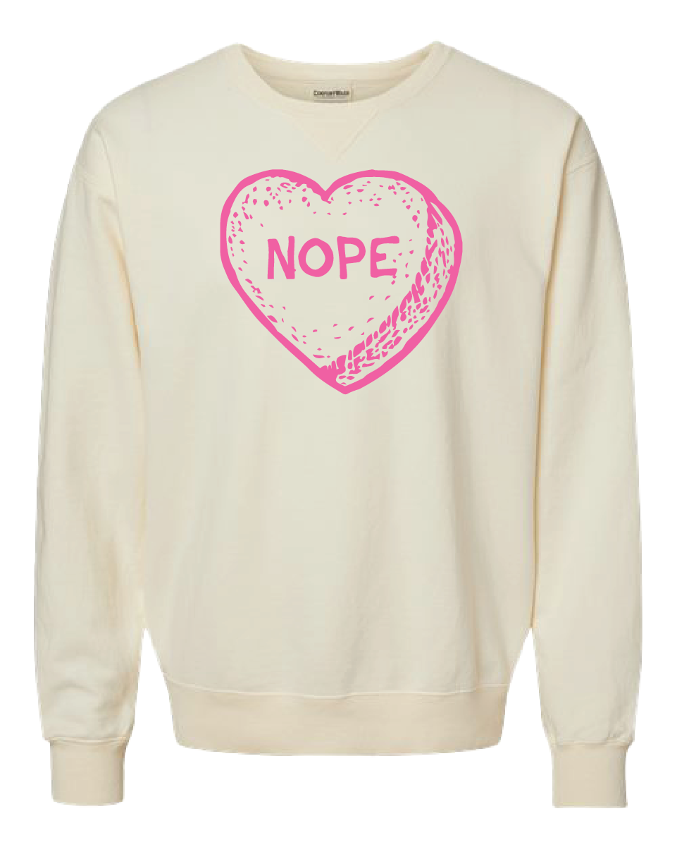 Candy Heart NOPE Crewneck