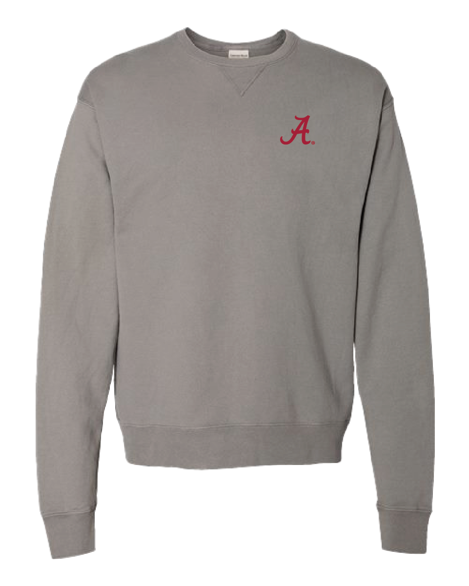 Embroidered Script A Crewnecks