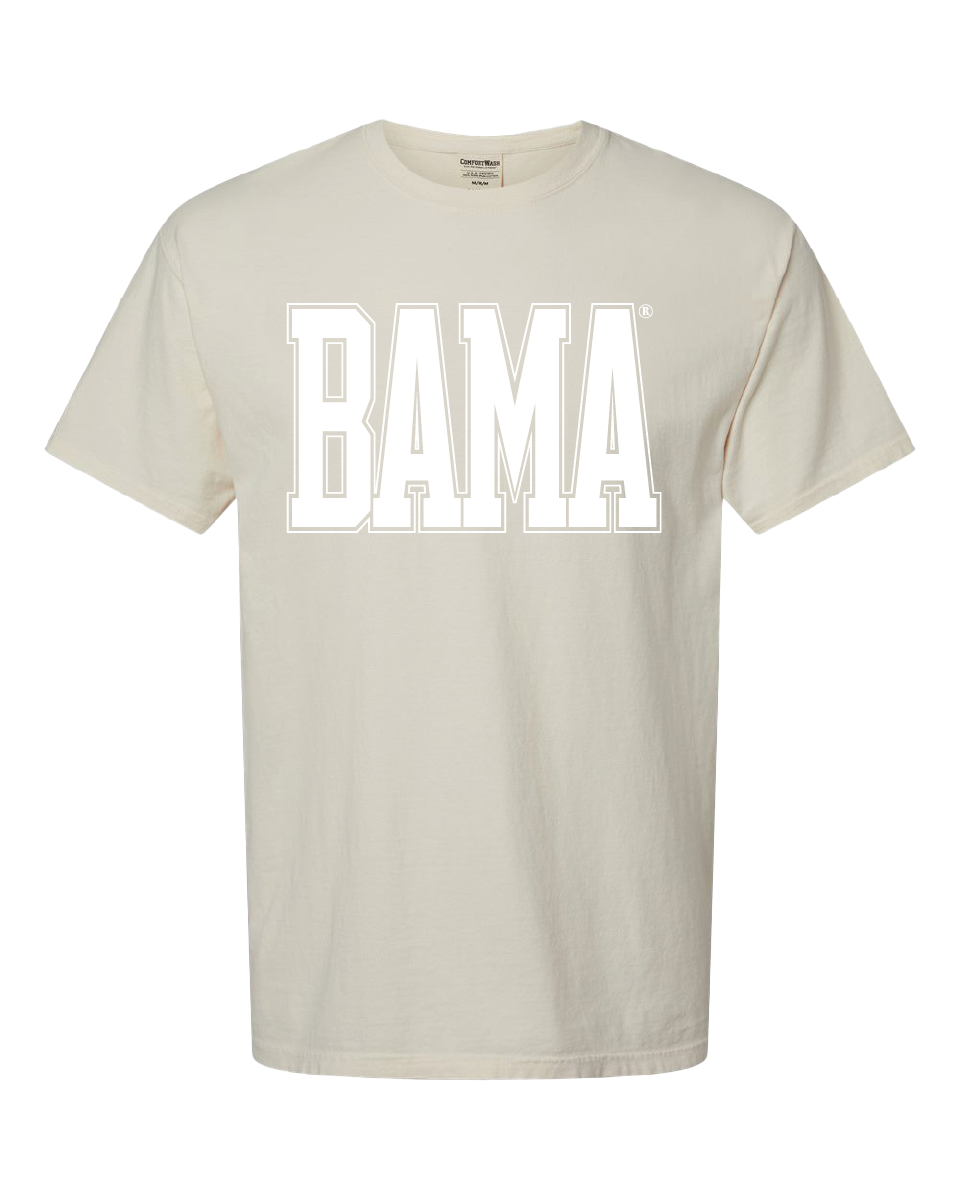 Huge White BAMA Varsity Tee