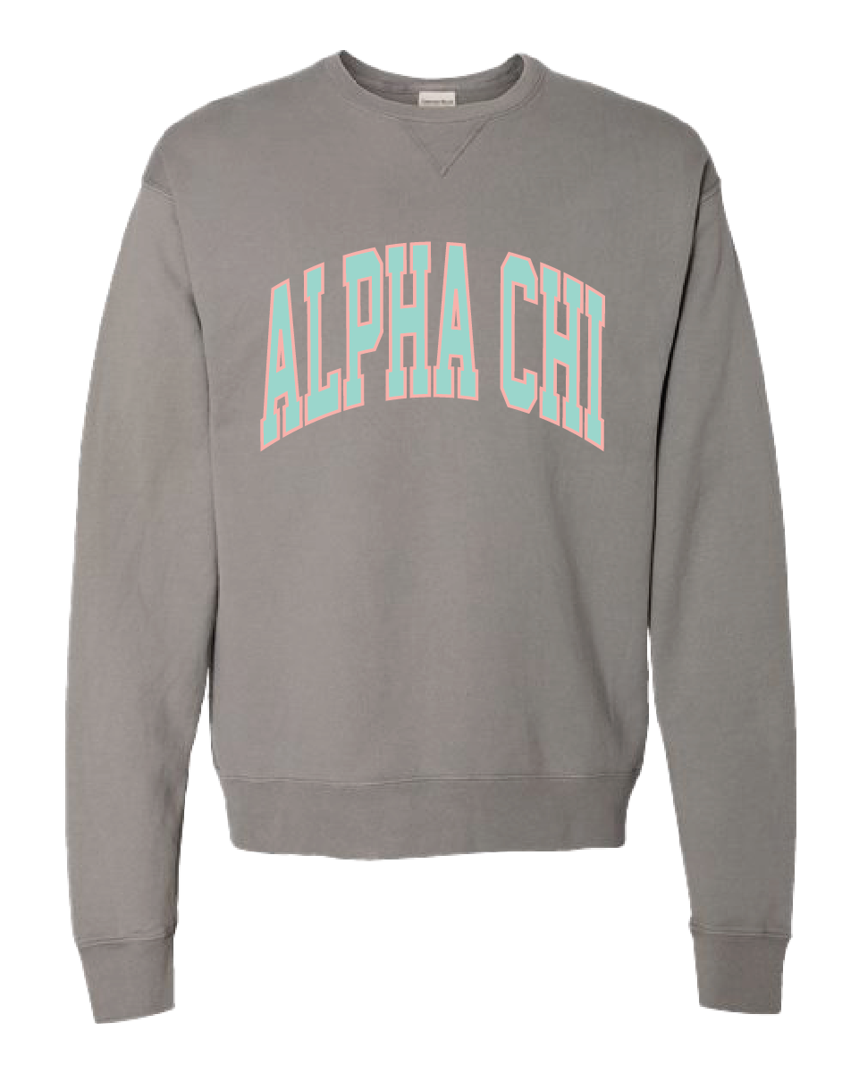 Alpha Chi Varsity Letters Crewneck