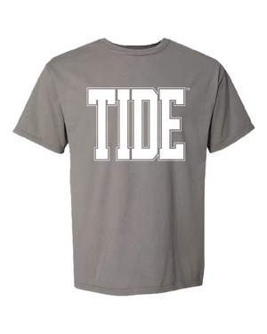 Huge White Tide Varsity Tee