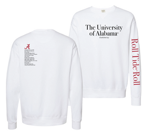 Univerity of Alabama Fight Song Fleece Top