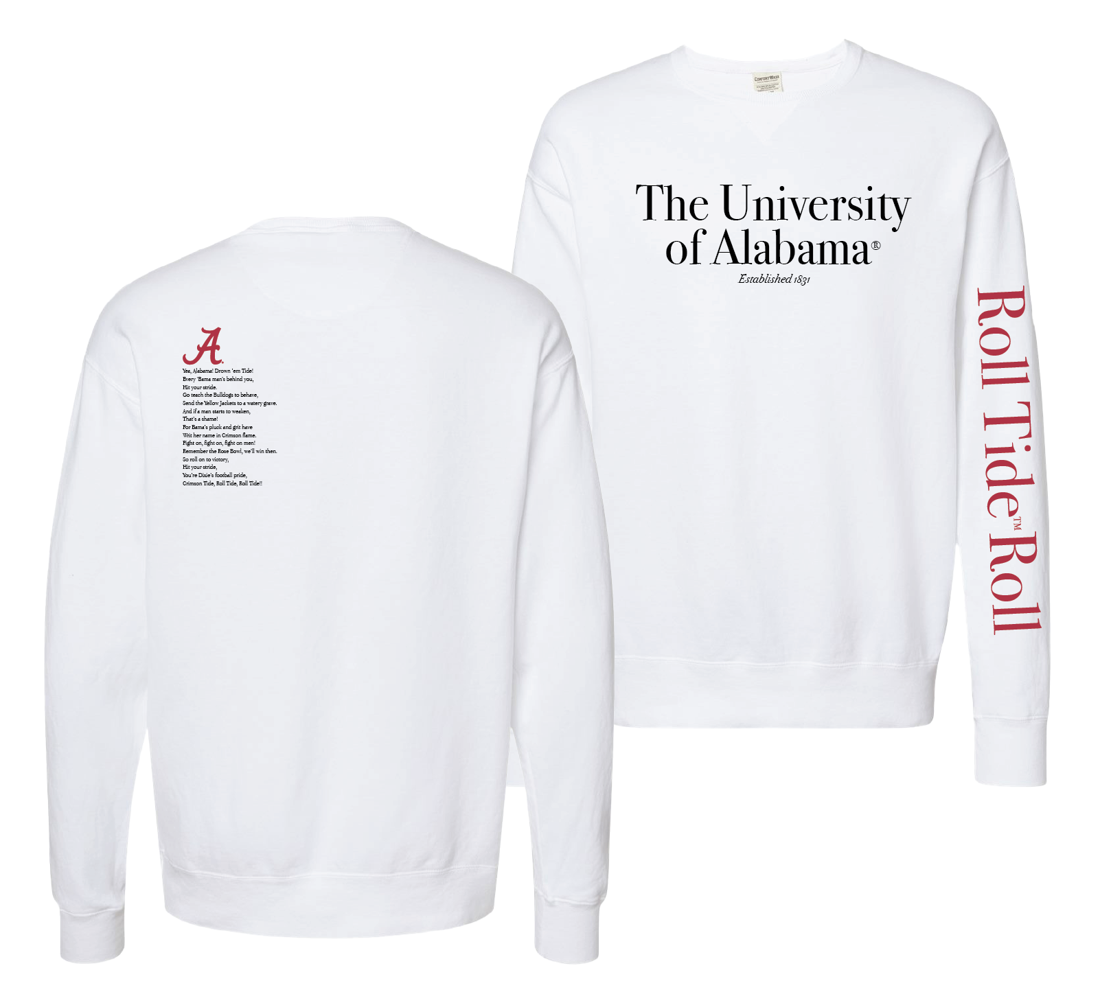 University of Alabama Fight Song Fleece Tops