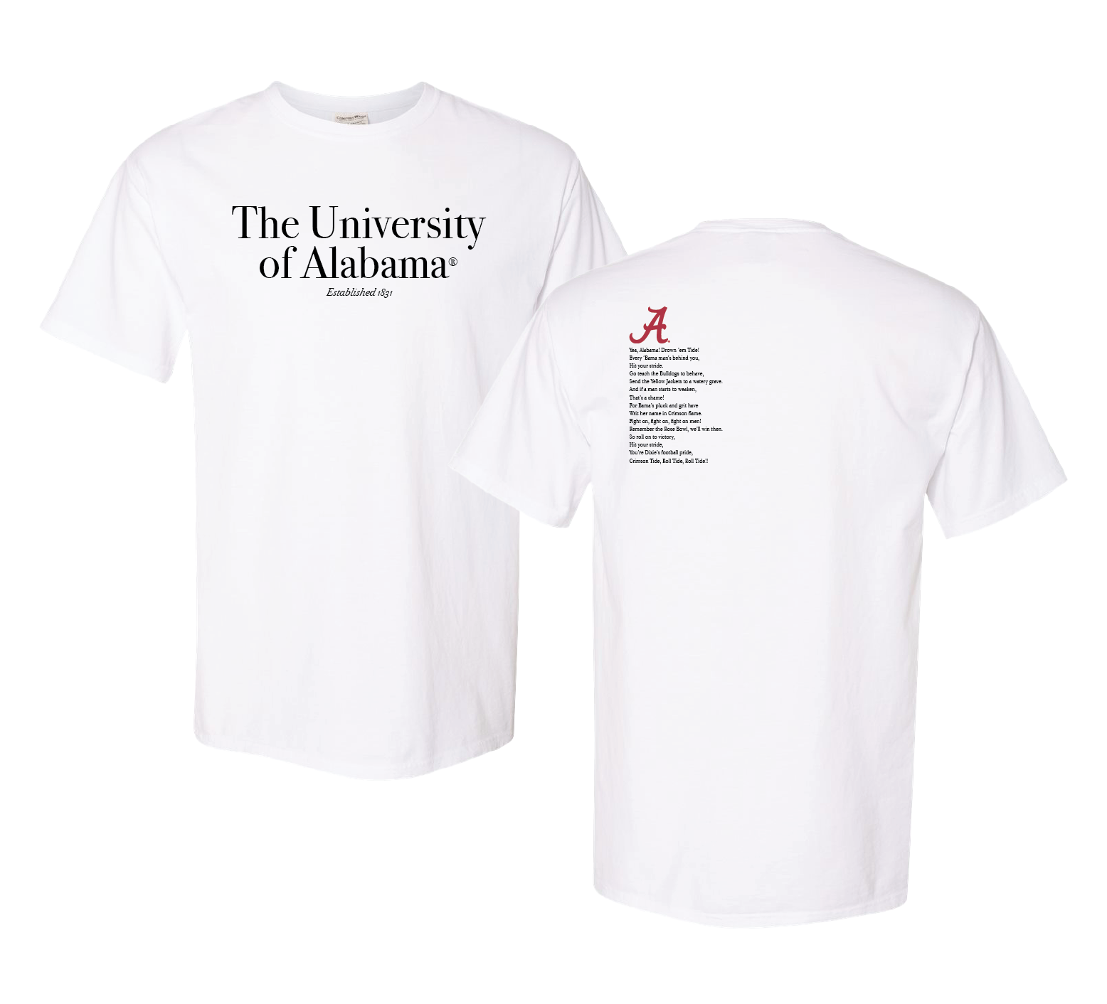 University of Alabama Fight song Tee