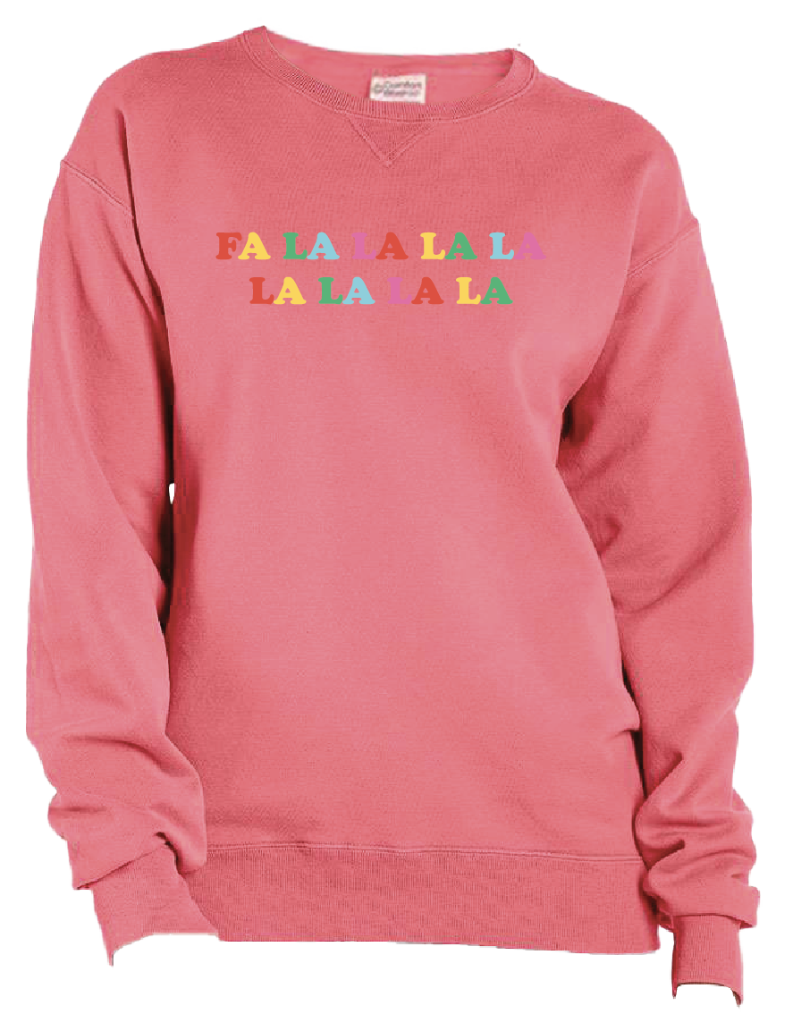 Fa La La La La multi color Sweatshirt