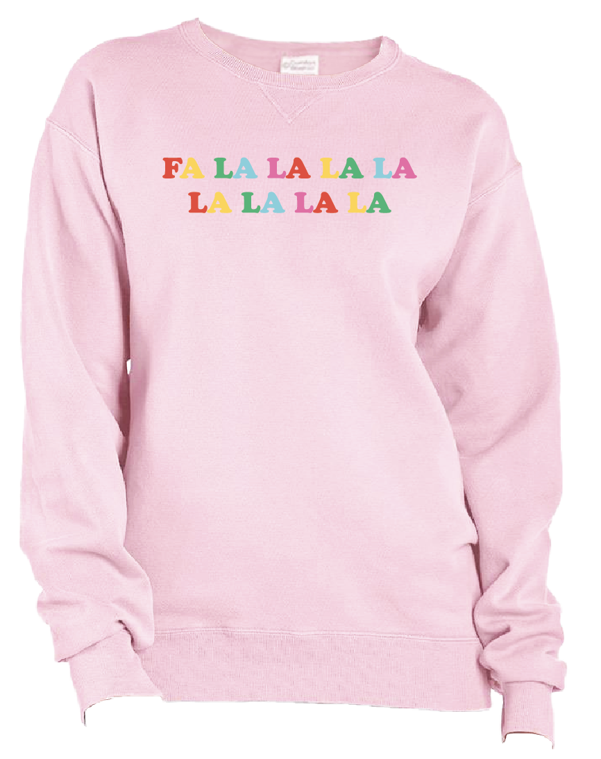 Fa La La La La multi color Sweatshirt