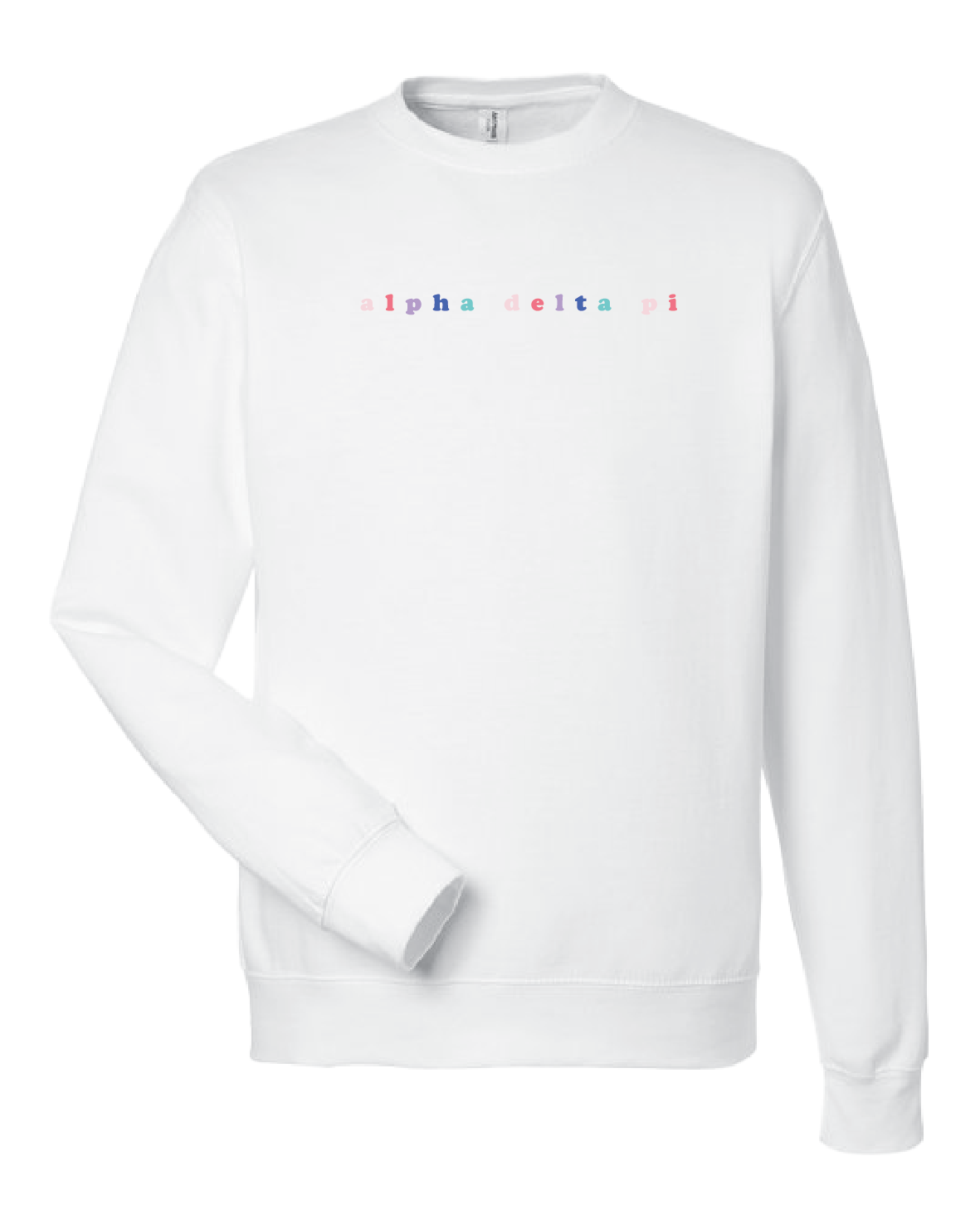 WS - Alpha Delta Pi Bubble Rnb Emb Crew (min qty 6) $28 / $65