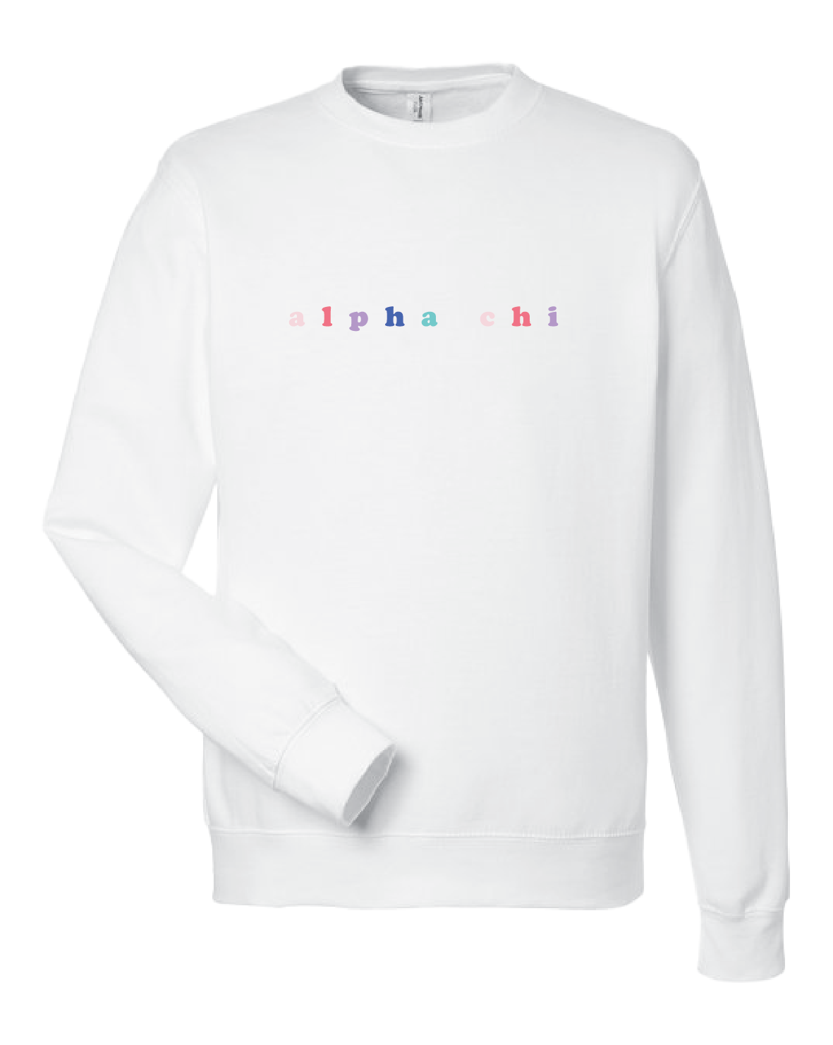 WS - Alpha Chi Omega Bubble Rnb Emb Crew (min qty 6) $28 / $65