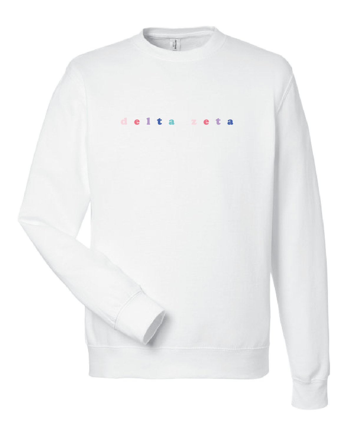 WS - Delta Zeta Bubble Rnb Emb Crew (min qty 6) $28 / $65