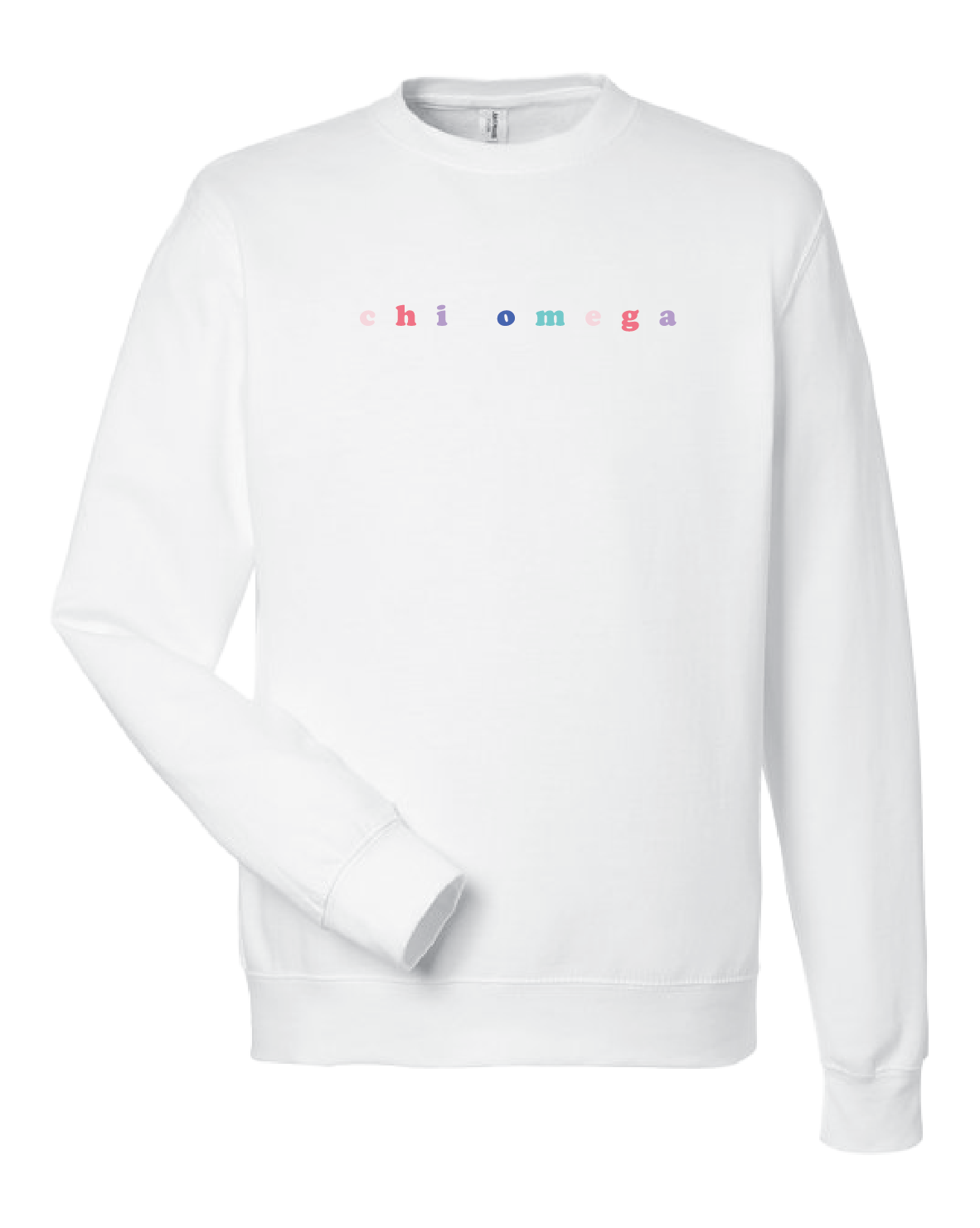 WS - Chi Omega Bubble Rnb Emb Crew (min qty 6) $28 / $65