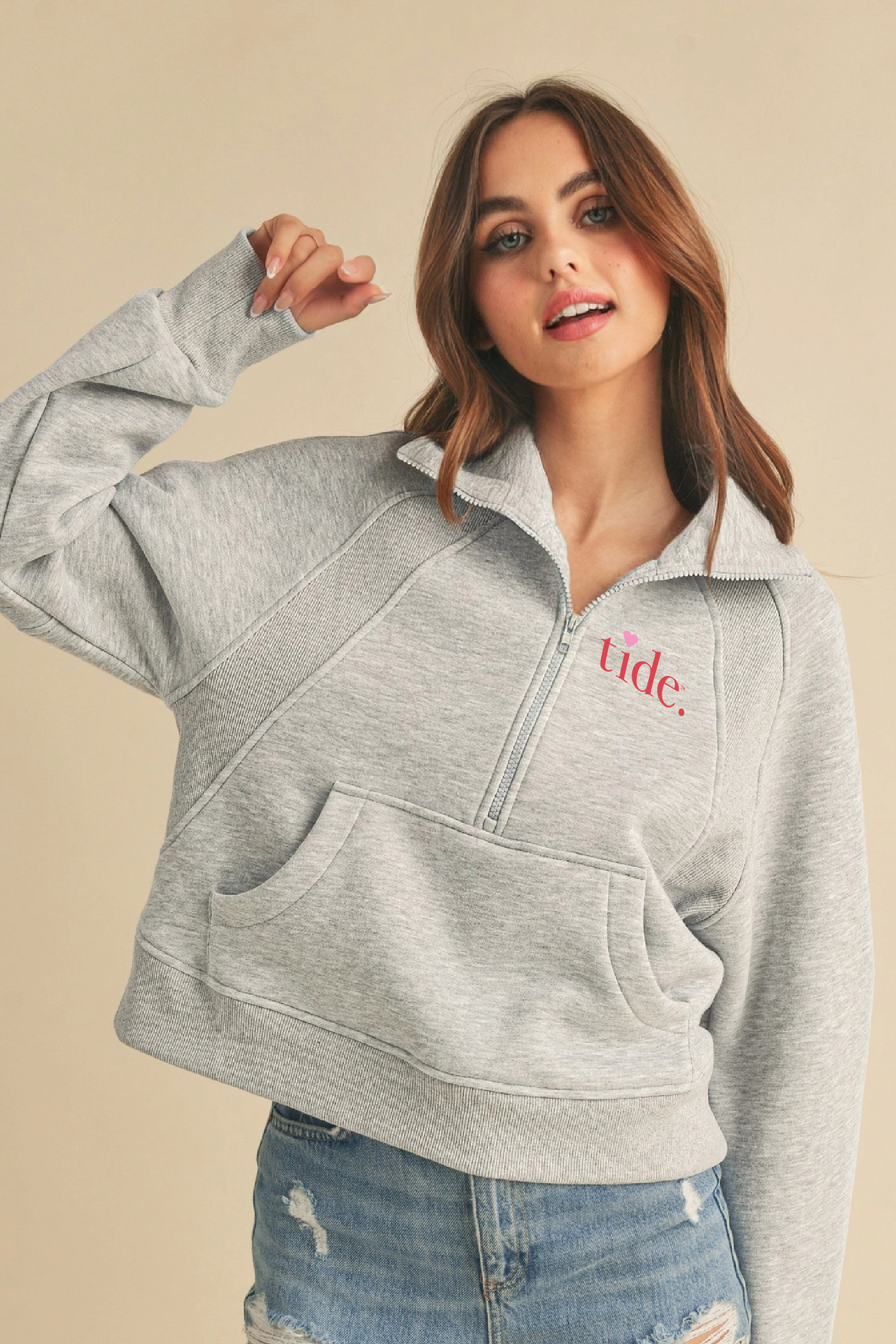 Embroidered Tide Heart Scuba