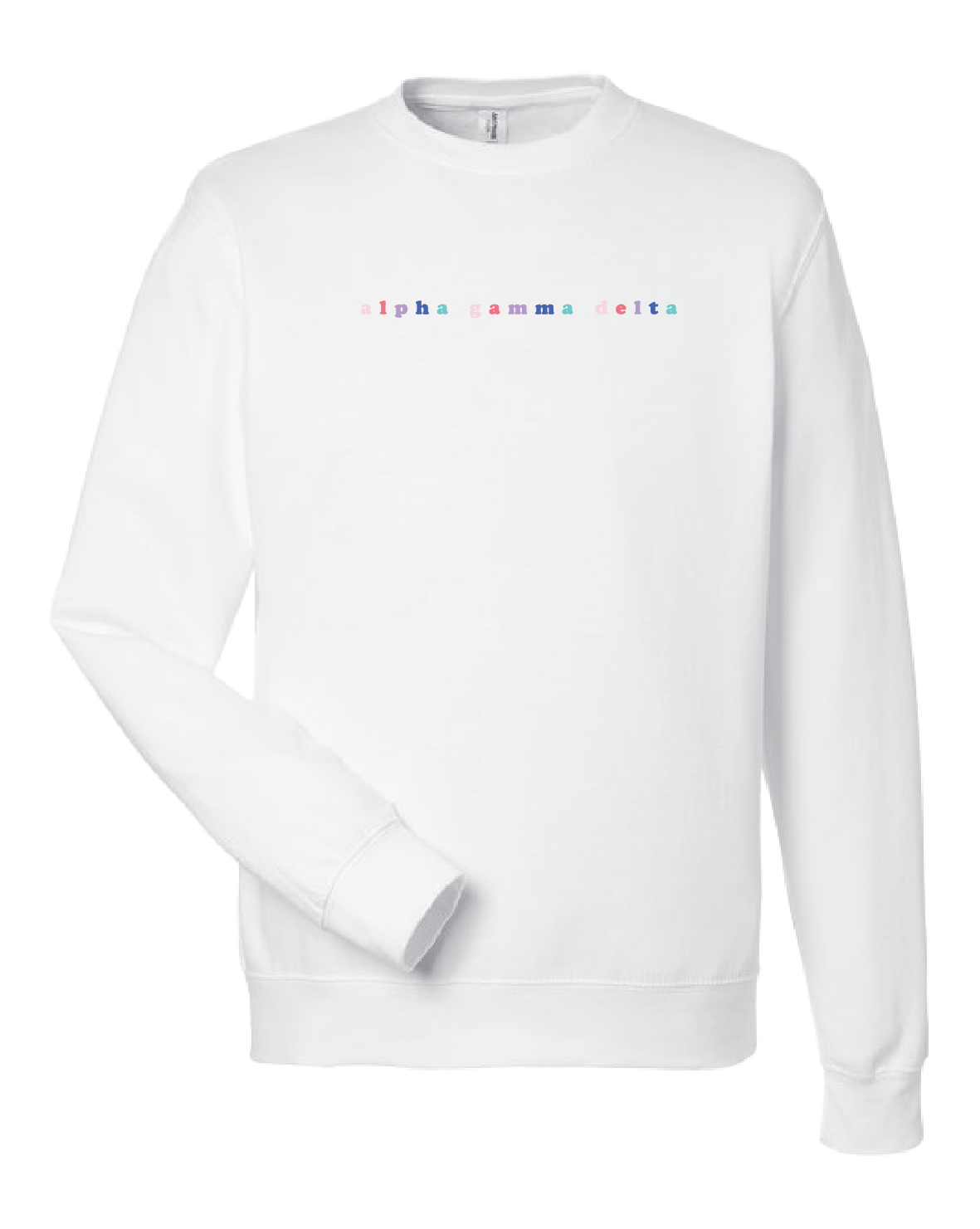 WS - Alpha Gamma Delta Bubble Rnb Emb Crew (min qty 6) $28 / $65