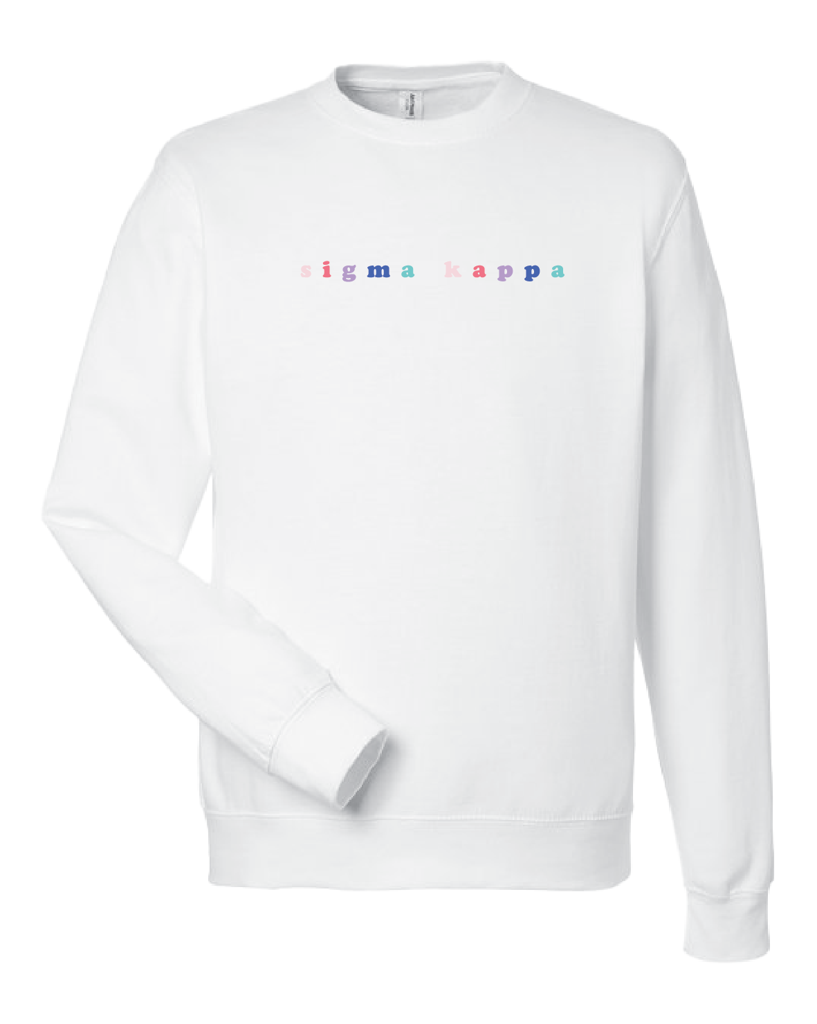 WS -Sigma Kappa Bubble Rnb Emb Crew (min qty 6) $28 / $65