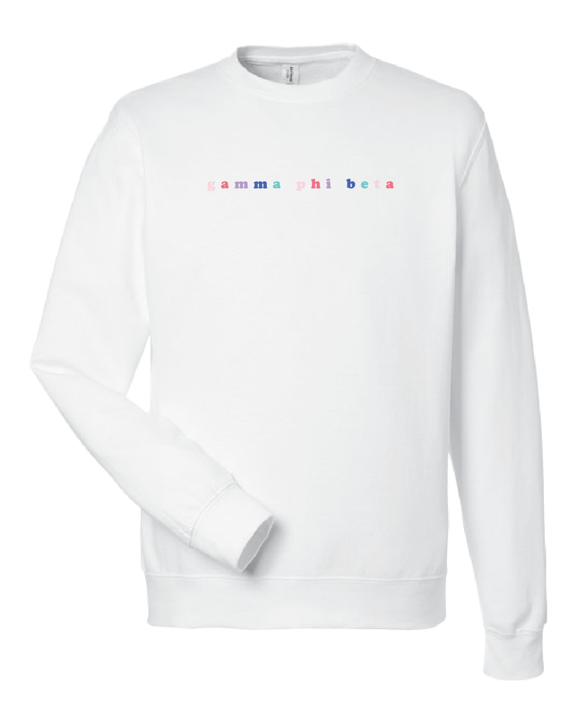 WS - Gamma Phi Beta Bubble Rnb Emb Crew (min qty 6) $28 / $65