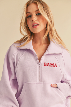 Embroidered Bama College Block Letter Scuba