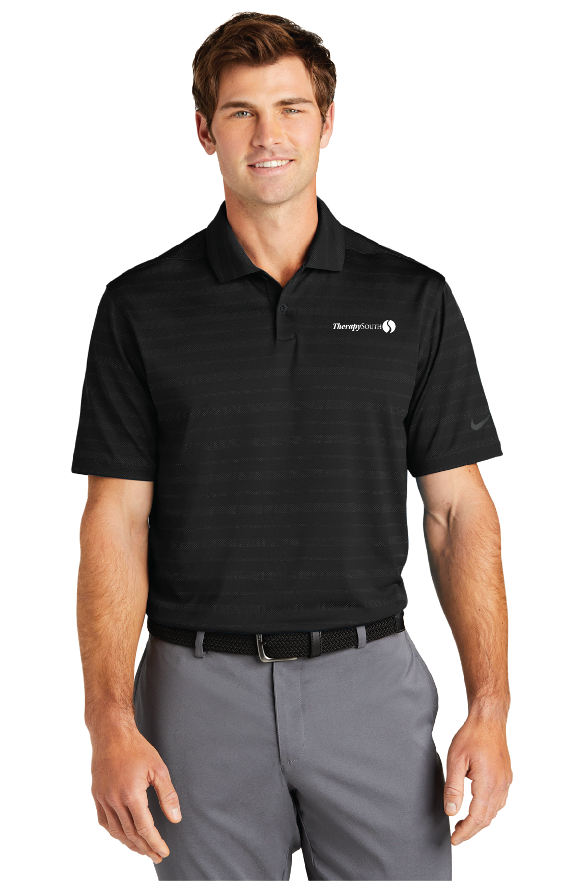 TherapySouth Nike Dri-FIT Vapor Jacquard Polo Black
