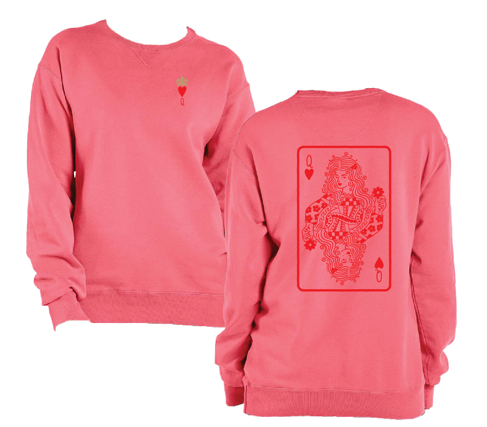 Queen of hearts Crewneck