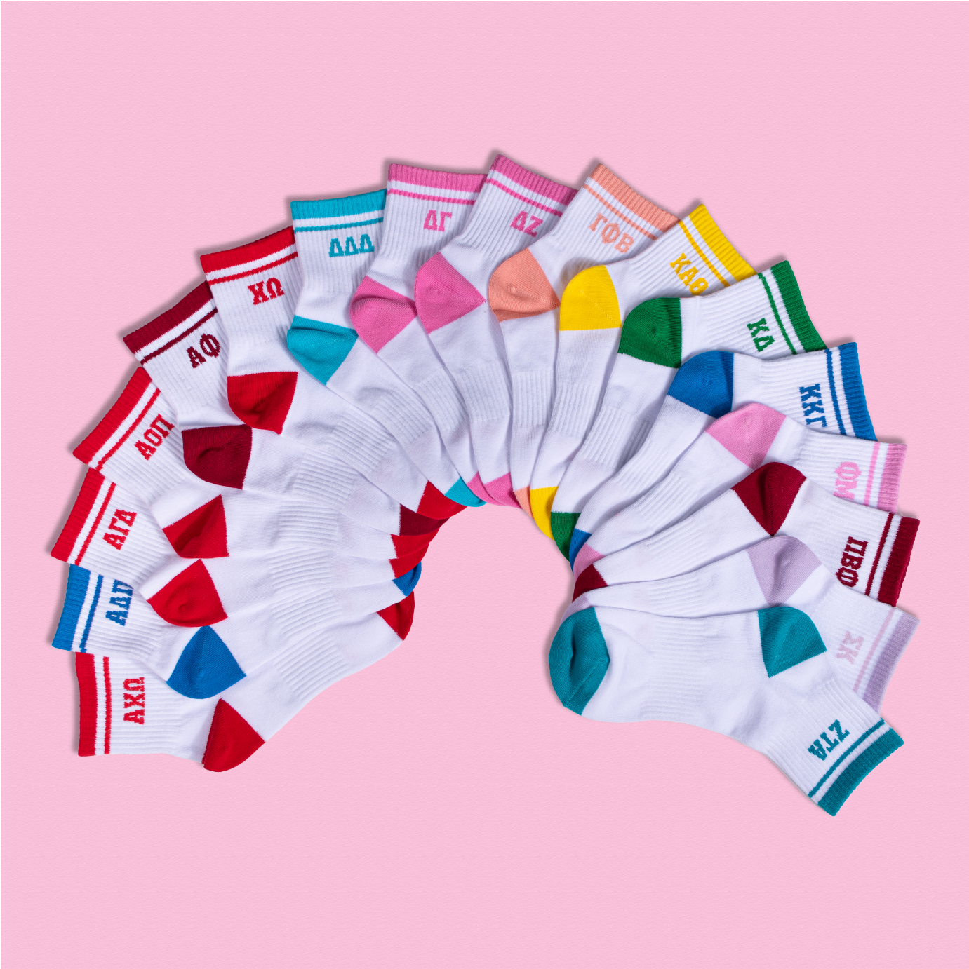 Sorority Quarter Socks