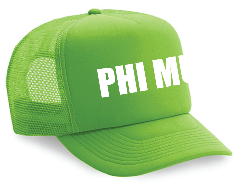 Phi Mu Neon Hats