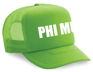 Phi Mu Neon Hats