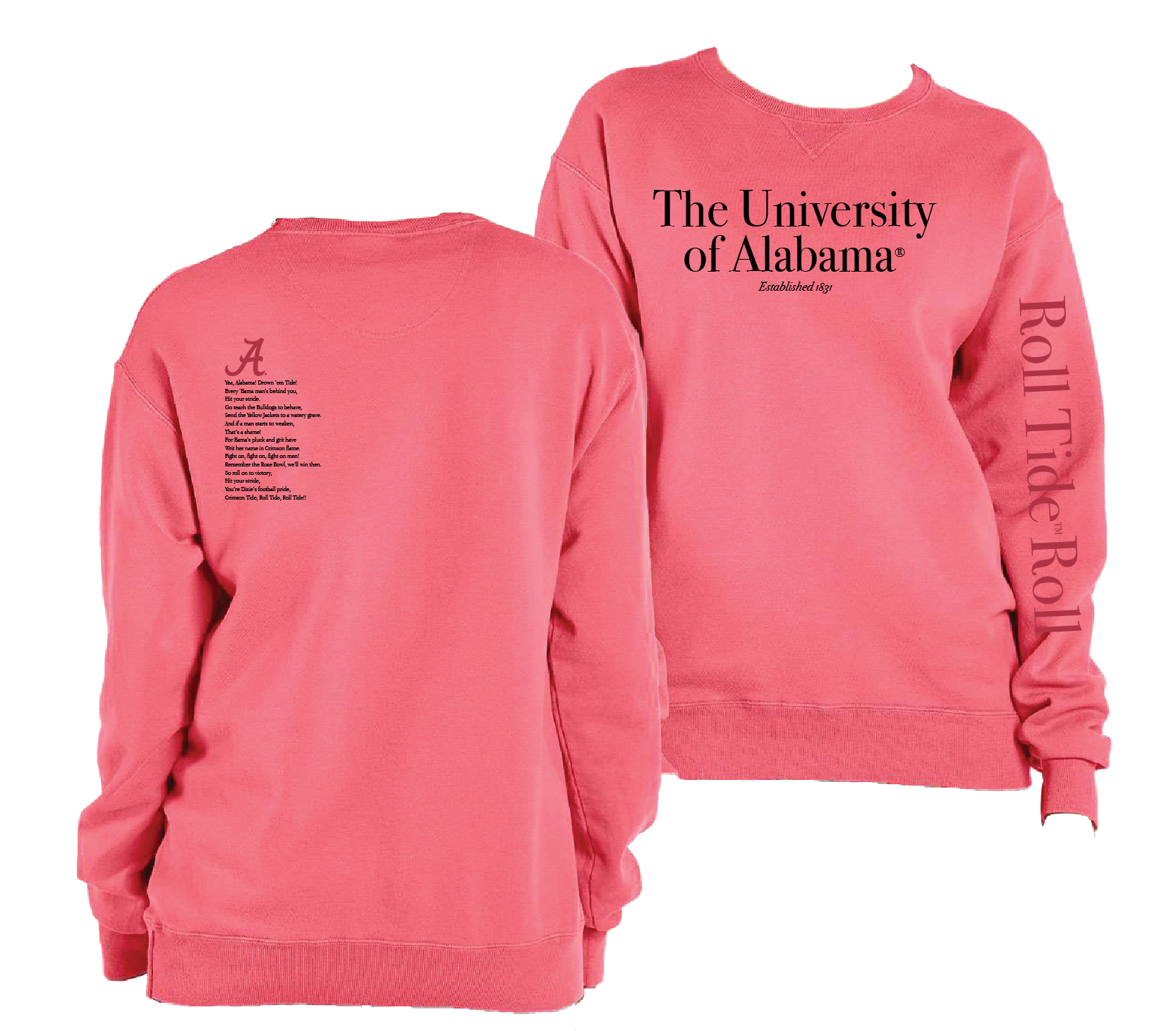 Univerity of Alabama Fight Song Fleece Top