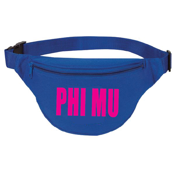 Phi Mu Fanny Packs + Hat Neon Bundle