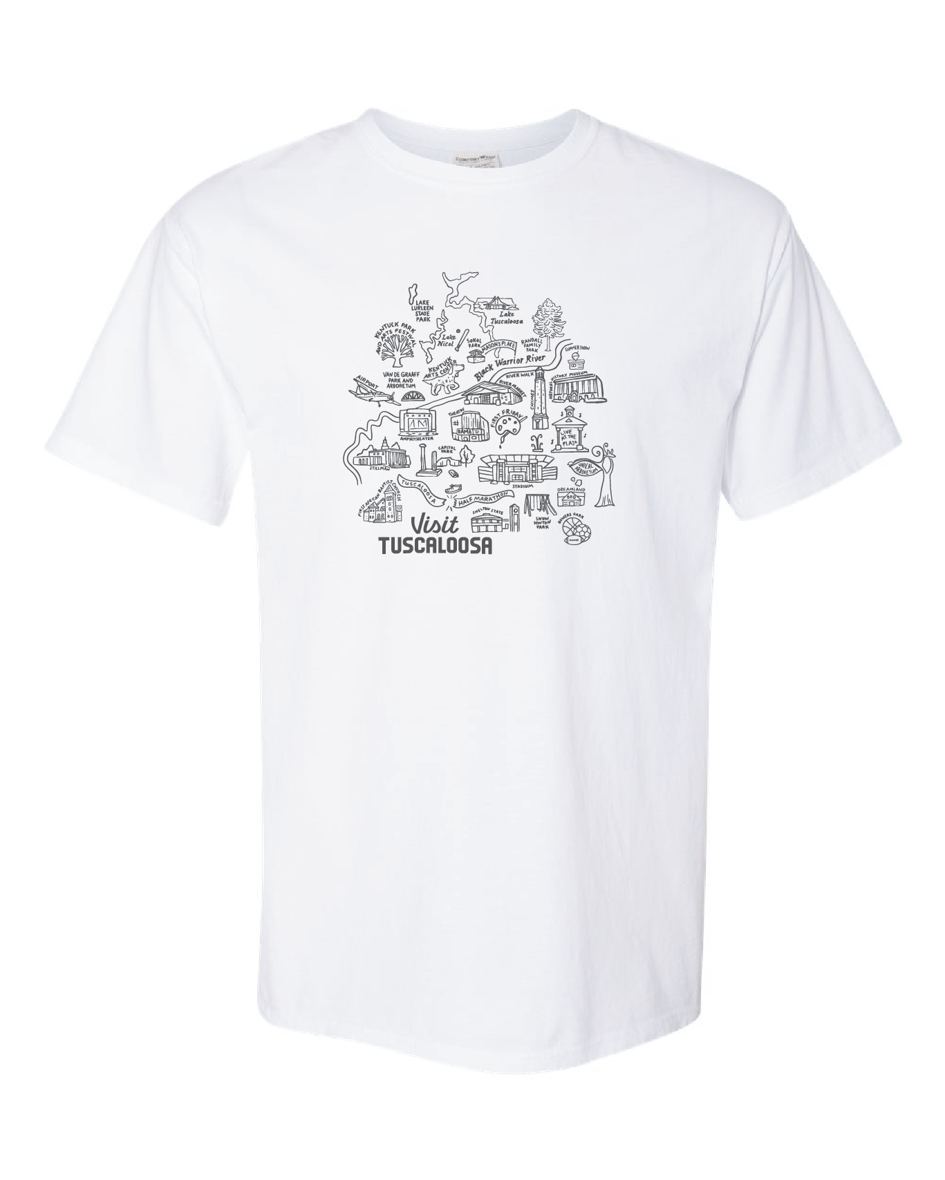 Visit Tuscaloosa: Map Tee