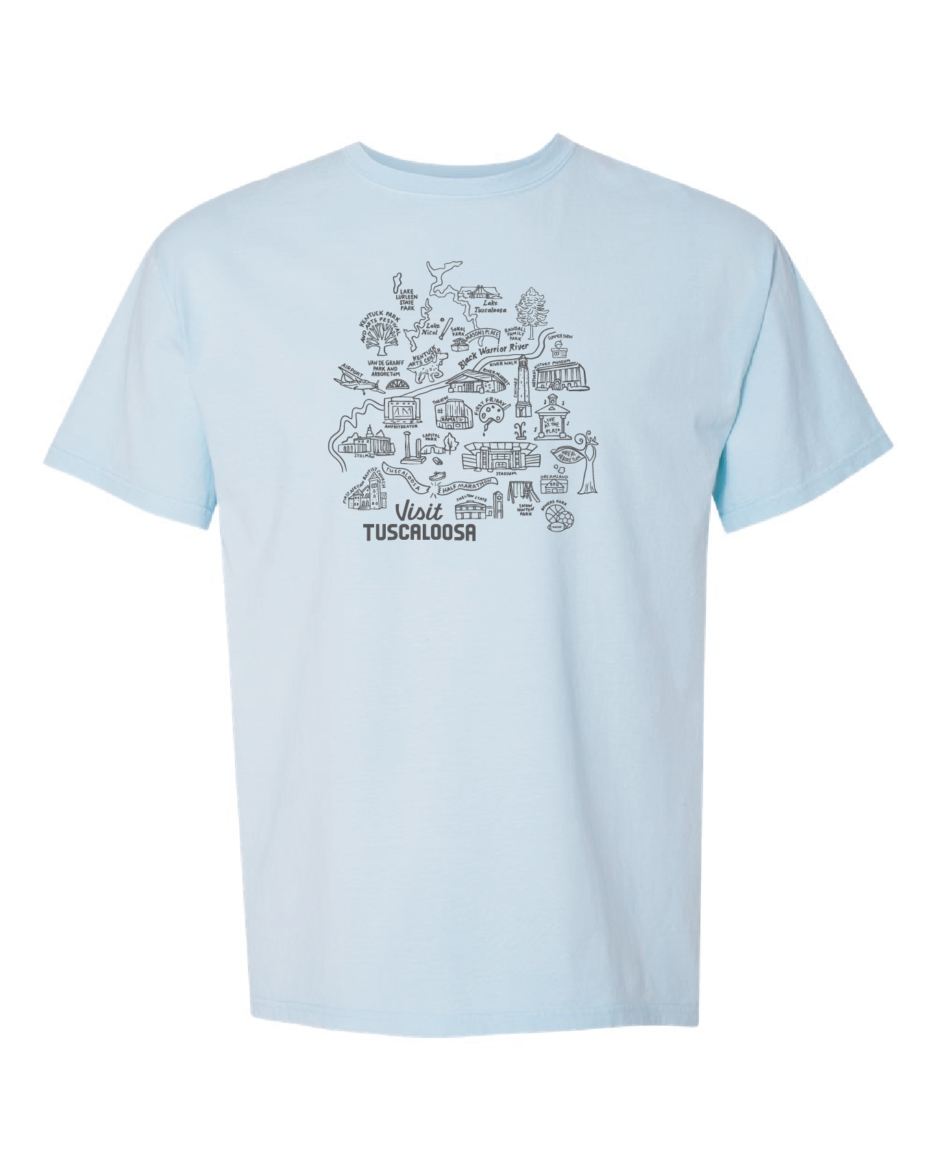 Visit Tuscaloosa: Map Tee