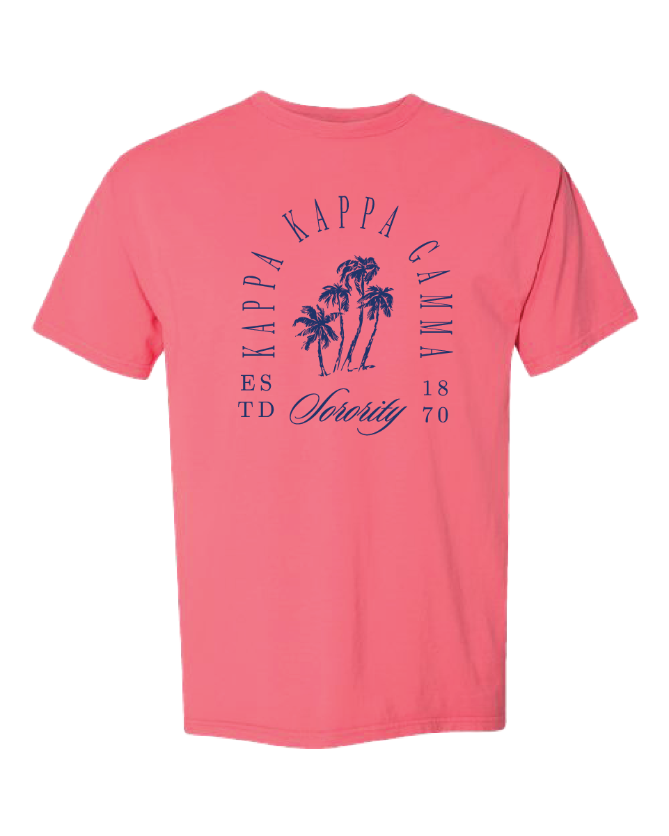 swag. Kappa Kappa Gamma Society Tee Coral 2XL